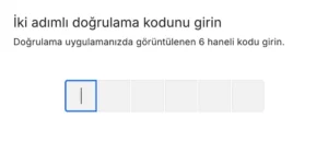 Bizmu Kimlik Doğrulama Uygulamasıyla (2FA) Giriş Rehberi 28 2fa devre disi birakma otp girme